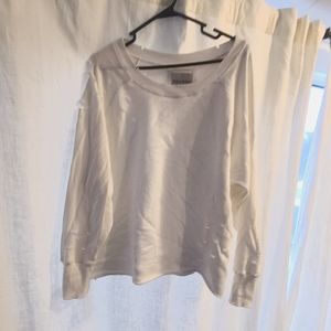 Distressed sweatshirt